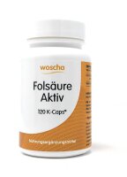 woscha Folsäure Aktiv 120 veg. Embo-CAPS® (21g)...
