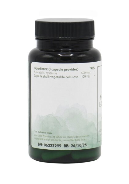 G&G Vitamins N-Acetyl-L-Cysteine (NAC) 30 veg. Kapseln (18g)(vegan)