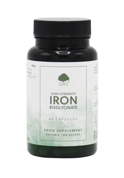 G&G Vitamins Iron 50mg (Eisen) 60 veg. Kapseln (28g)(vegan)