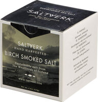 Saltverk Salz Island Licorice - Meersalzflocken mit Lakritze (aus Süßholz) 125g Box