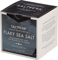 Saltverk Salz Island Licorice - Meersalzflocken mit Lakritze (aus Süßholz) 125g Box