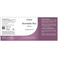 woscha Bromelain Plus 500 mg 90 Embo-Kaps AP (53g) (vegan)