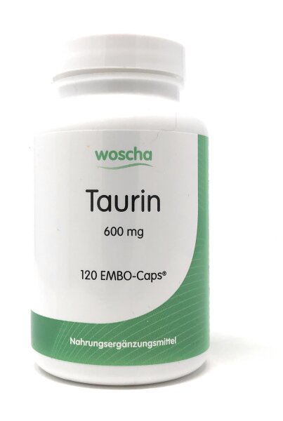 woscha Taurin 600mg 120 Embo-CAPS® (99g)(vegan)