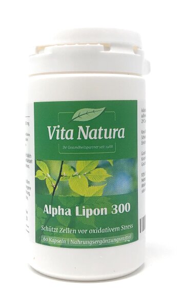 VitaNaturaBV Netherlands Alpha-Lipon 300 60 veg. Kapseln (32,6g)