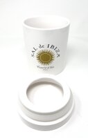 Sal de Ibiza Keramikdose leer mit Deckel - neue Form -...