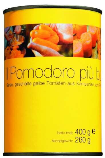Il pomodoro più buono Pomodoro giallo Marzanello Gelbe Tomaten, ganz & geschält 400g Dose