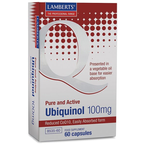 Lamberts Ubiquinol 100mg (red. Coenzym Q10) 60 Softgels