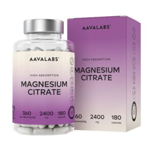 Aavalabs Magnesiumcitrat 2400 mg | Hohe bioverfügbarkeit