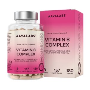 Aavalabs Vitamin B Komplex hochdosiert | Vegan