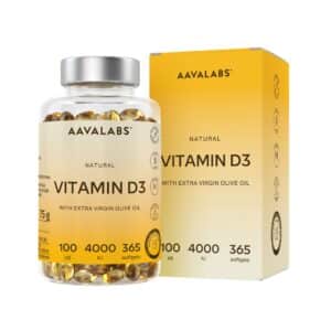 Aavalabs Vitamin D3 4000 IE | Vit D3 Hochdosiert | 365 Kapseln