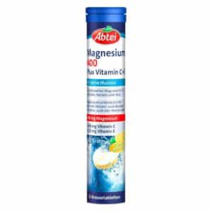 Abtei Magnesium 400 Plus Vitamin C + E Brause