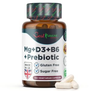 Best Immune Magnesiumlaktat Präbiotischer Komplex mit Vitamin B6