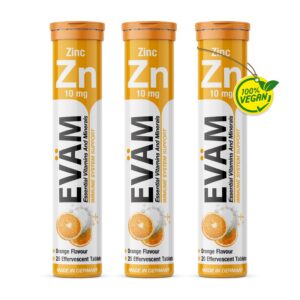 EVÄM Zink Brausetabletten - 3er Pack