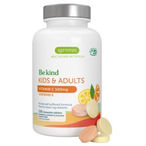 Igennus Kinder Vitamin C Zuckerfreie Kautabletten Clean Label - Orange / Zitrone