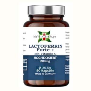 MyVitalityPlus Lactoferrin Forte+ |  >97% reines natürliches Lactoferrin | 90 Kapseln