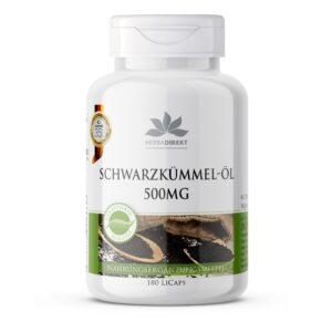 Warnke Vitalstoffe | Schwarzkümmel-Öl 500mg kaltgepresst