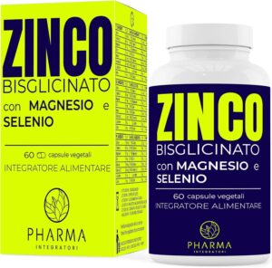 Zink Bisglycinat 15mg hochdosiert mit Vitamin C Selen Magnesium Calcium Vitamin D3 Kupfer L-Carnosin