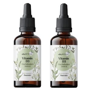 allesNATUR Premium Vitamin D3 Hochdosiert 5000 IE Doppelpack
